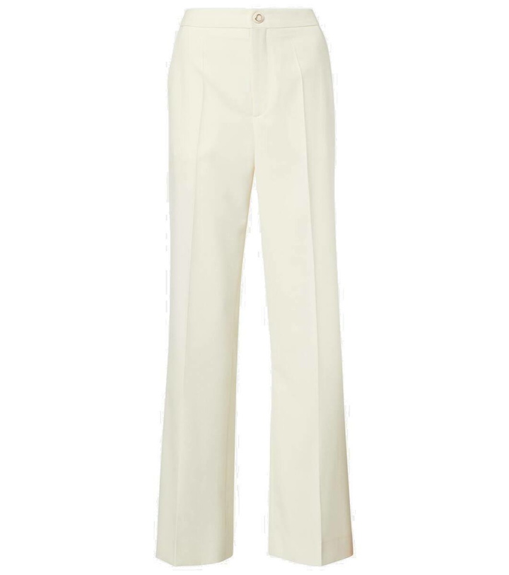 Photo: Moncler High-rise gabardine flared pants