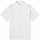 Nanamica Men's Short Sleeve Button Down Wind Shirt in White