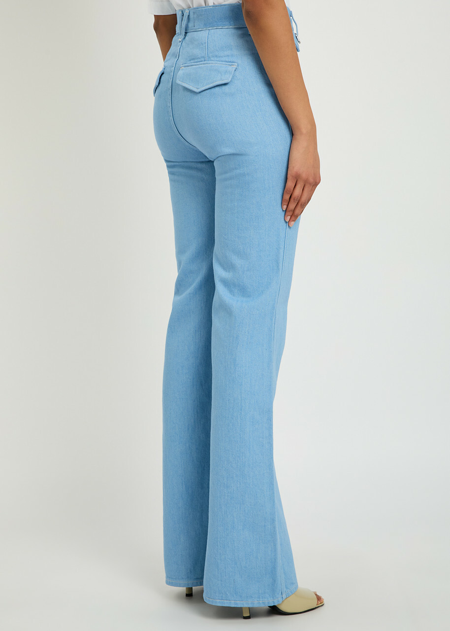 Veronica Beard Crosbie Wide-leg Jeans Light Blue
