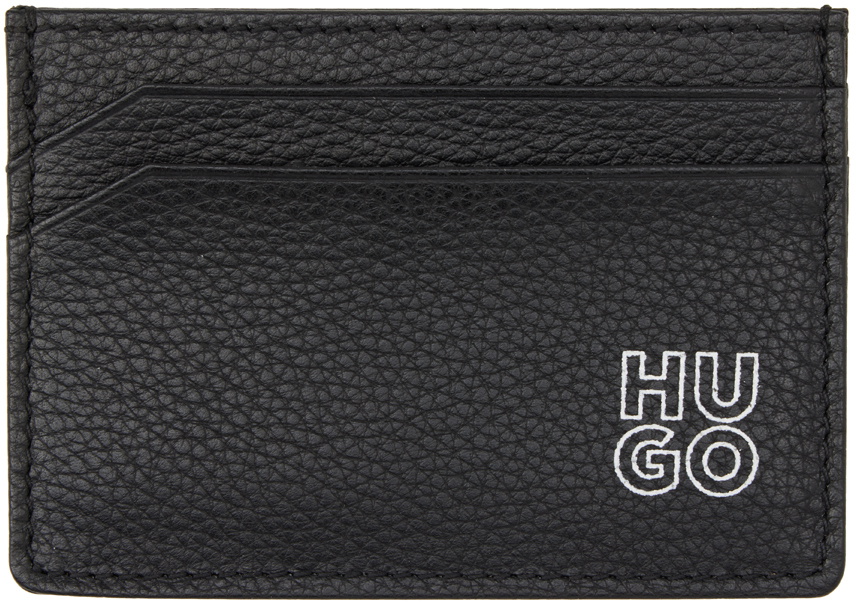 Hugo Black Logo Card Holder Hugo Boss 6778