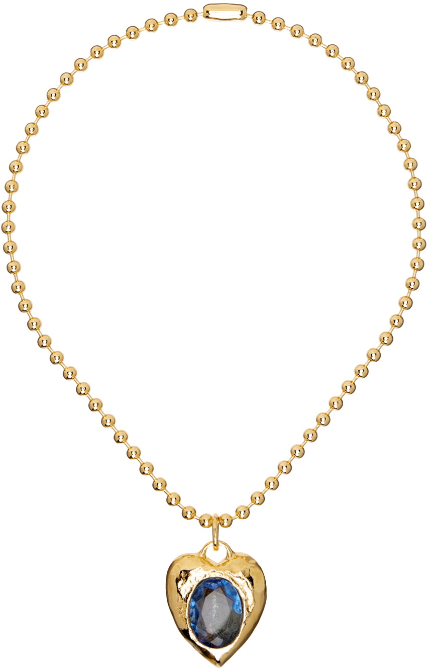 mondo mondo ネックレス Crystal Choker in Gold Mondo Mondo Gold Crystal Choker Mondo Mondo