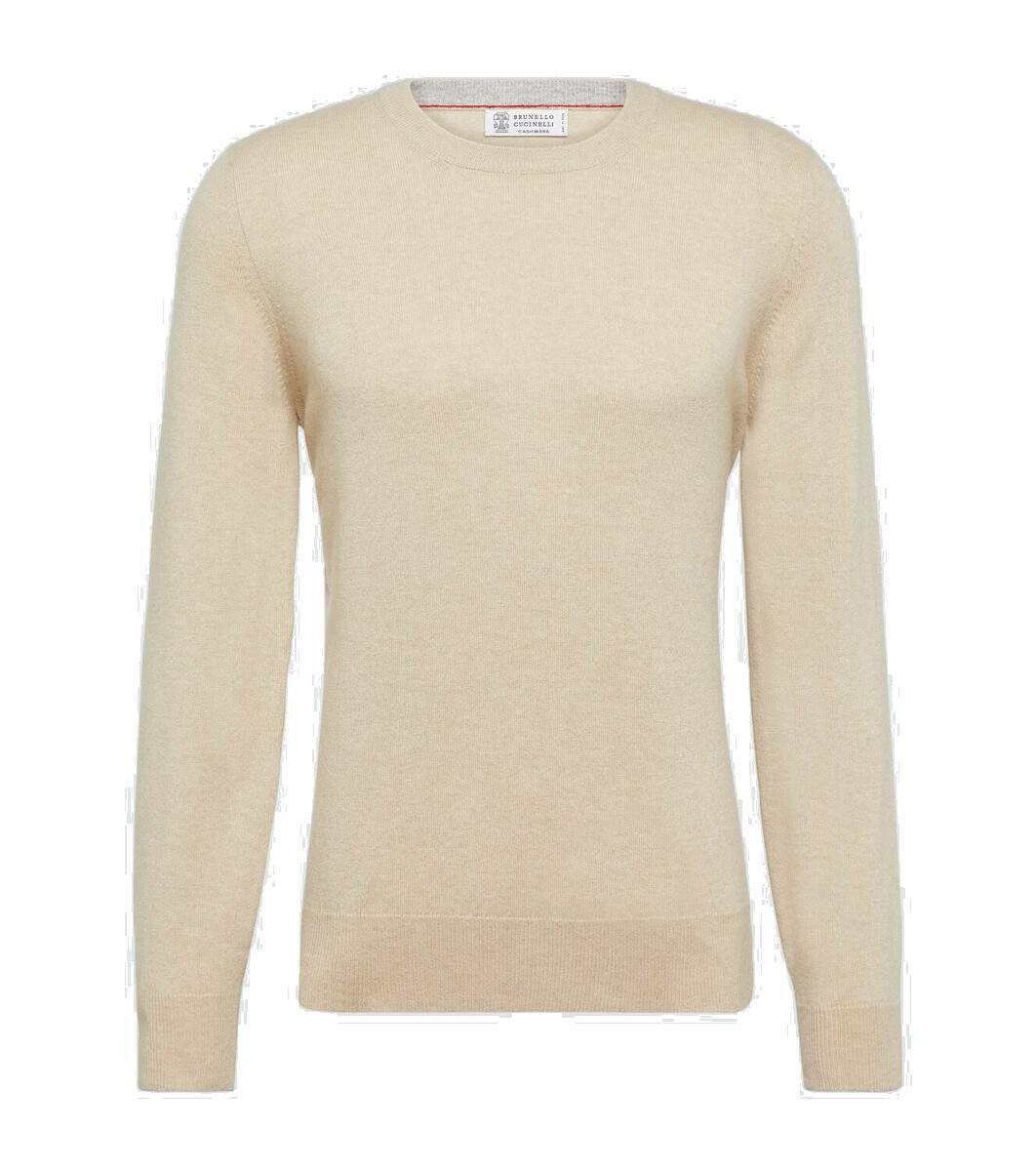 Brunello Cucinelli Beige Cashmere Sweater main image 1