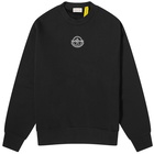 Moncler Men's Genius x Roc Nation Crew Sweat Shirt in Black