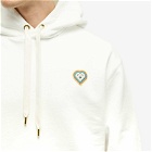 Casablanca Men's Rainbow Heart Logo Hoodie in Off White