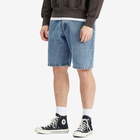 Pop Trading Company Men's DRS Denim Shorts in Stone Washed