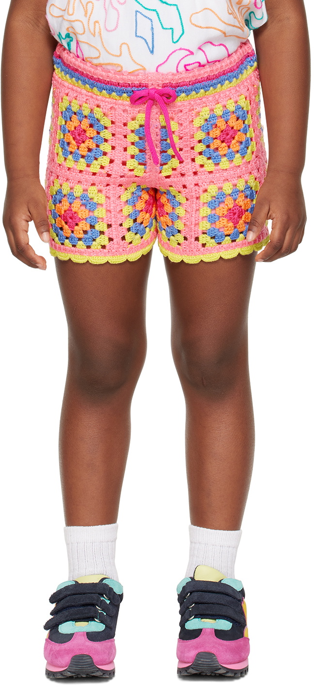 Marc Jacobs Kids Pink Drawstring Shorts
