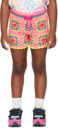 Marc Jacobs Kids Pink Drawstring Shorts