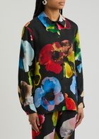 Stine Goya Floral-print Matte Satin Shirt Multicoloured 1
