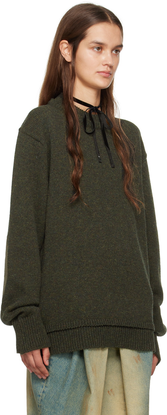 Maison Margiela Elbow Patch Crewneck Sweatshirt (S52GU0177)