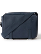 LOEWE - Military XS Logo-Debossed Full-Grain Leather Messenger Bag