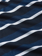 EDWIN - Cove Garment-Dyed Striped Cotton T-Shirt - Blue