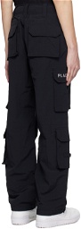 PLACES+FACES Black Embroidered Cargo Pants