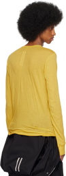 Rick Owens Yellow Basic Long Sleeve T-Shirt