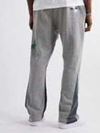 Gallery Dept. - Flared Paint-Splattered Logo-Print Cotton-Jersey Sweatpants - Gray