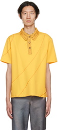 PONDER.ER SSENSE Exclusive Yellow Lane Polo