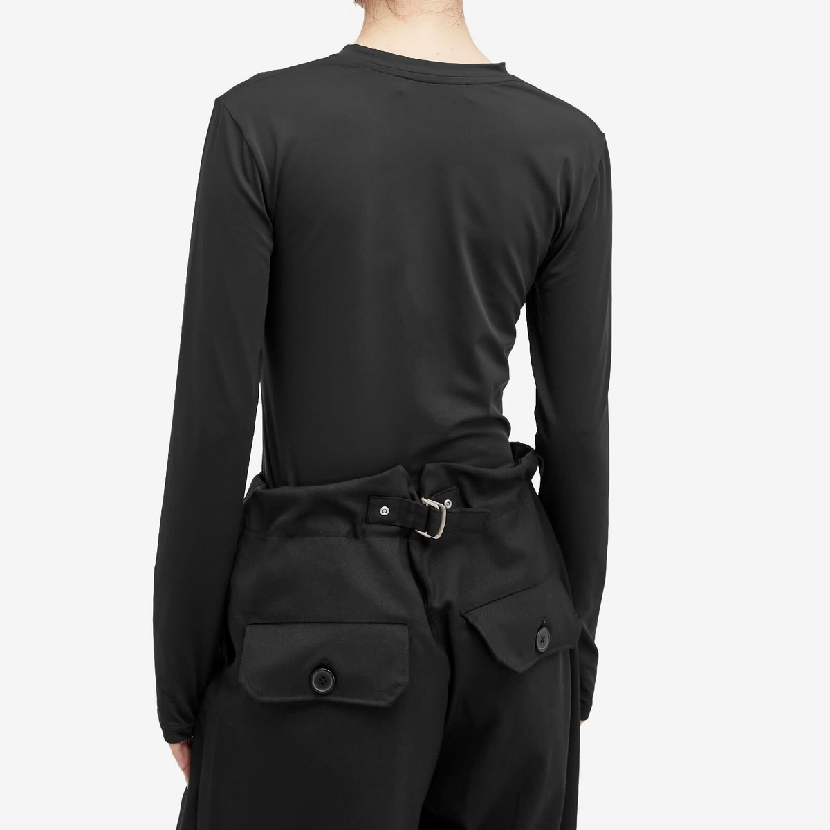 Y/Project Women's Patch Second Skin Top in Black