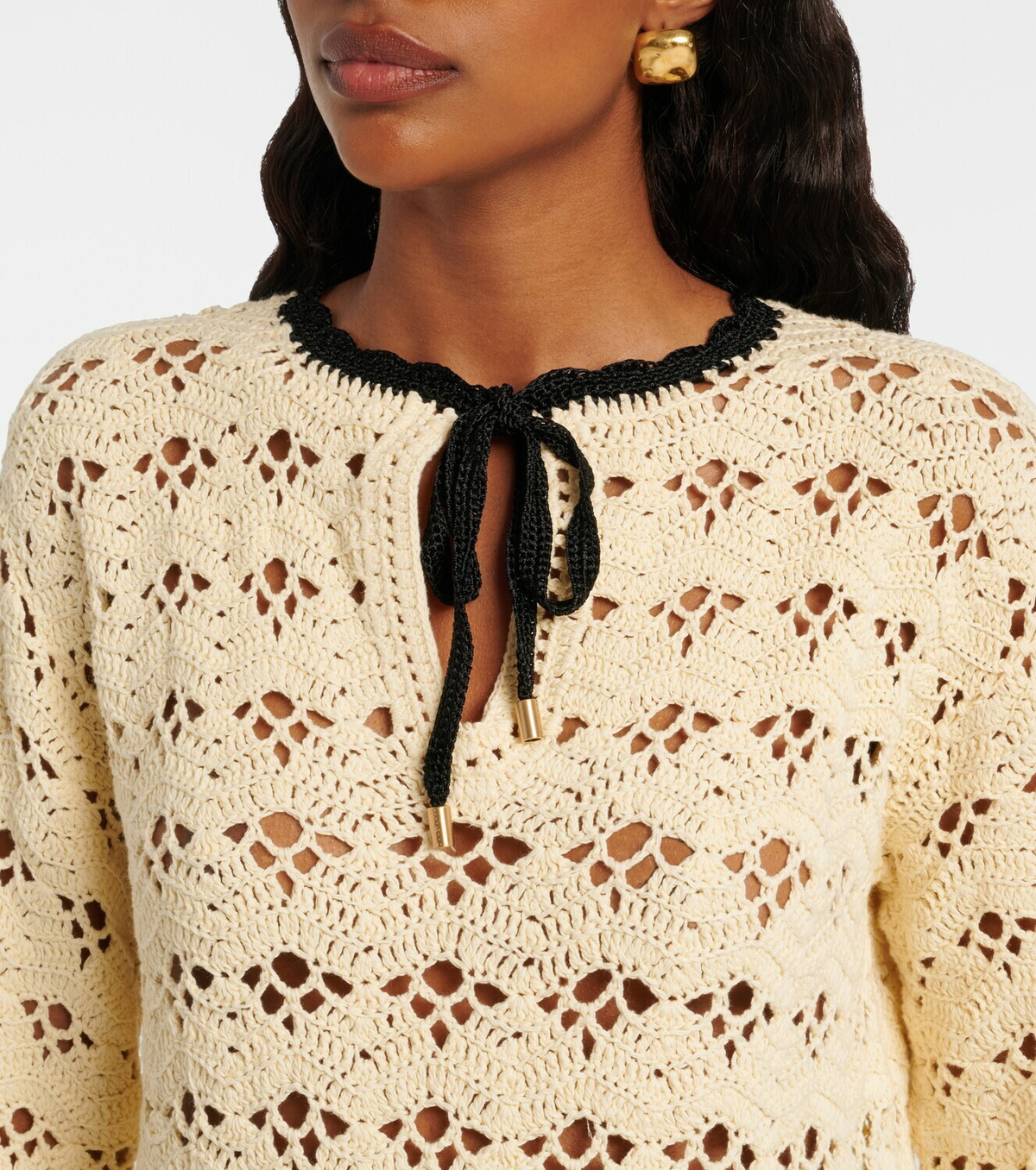 Zimmermann Aster crochet cotton top