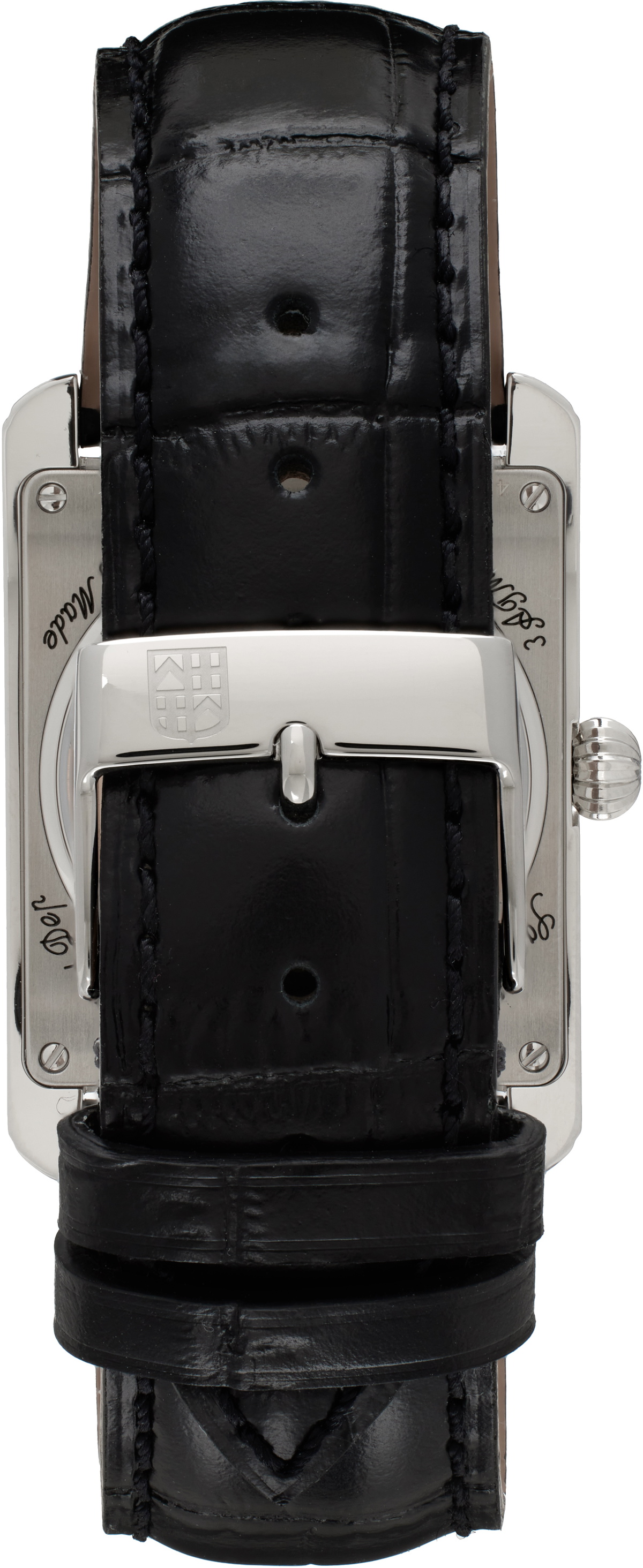 Frédérique Constant Silver & Black Classics Carree Automatic Watch