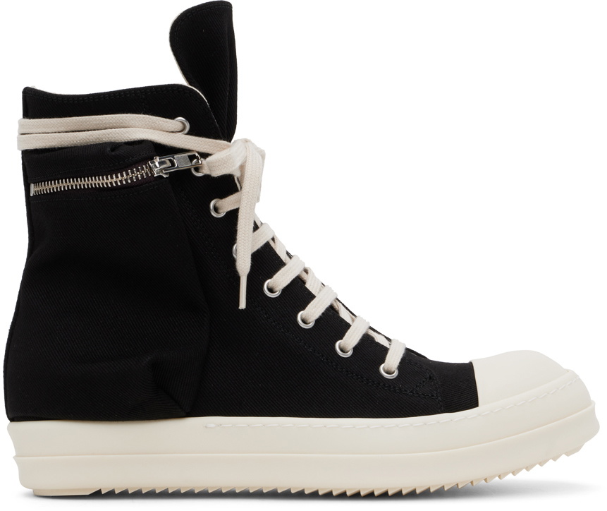 Rick Owens DRKSHDW Cotton Nylon Abstract HI Sneaker Rick Owens Drkshdw