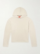 424 - Cotton-Blend Bouclé Hoodie - Neutrals