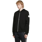 Moncler Black Knit Stripe Hoodie