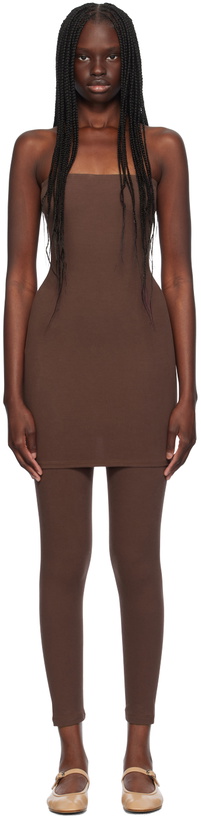 Photo: Gil Rodriguez Brown 'The Tube' Convertible Minidress