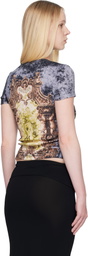 Jean Paul Gaultier Multicolor 'The Blue Médaillon' T-shirt