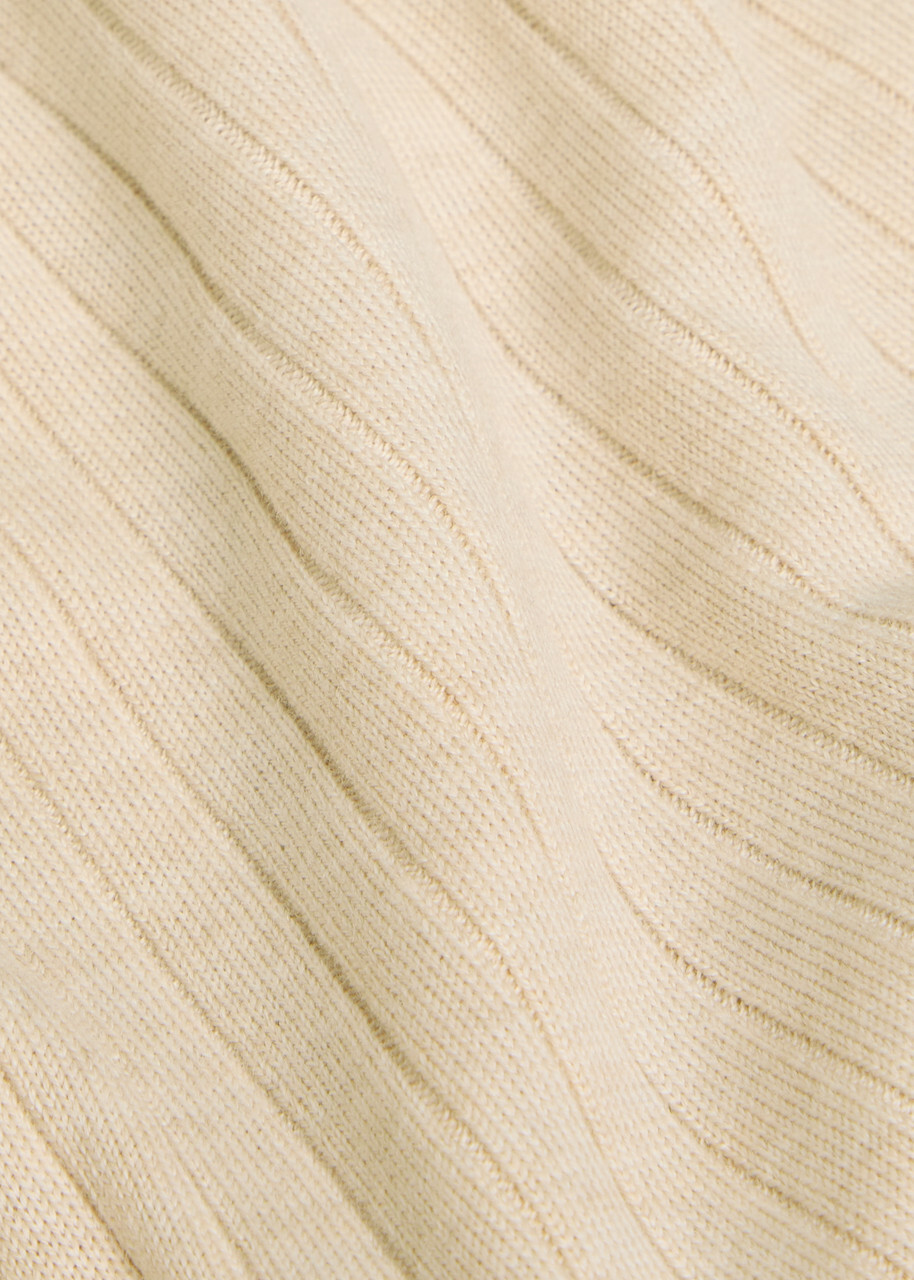 Aurélien Ribbed-knit Wool Jumper Beige