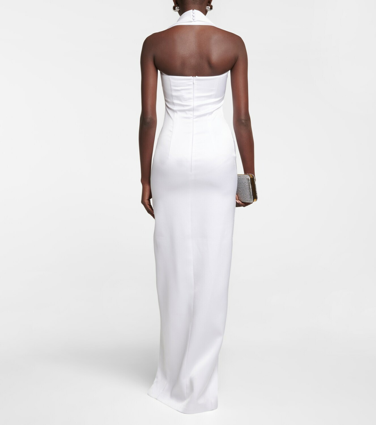 Rasario Bridal halterneck satin gown