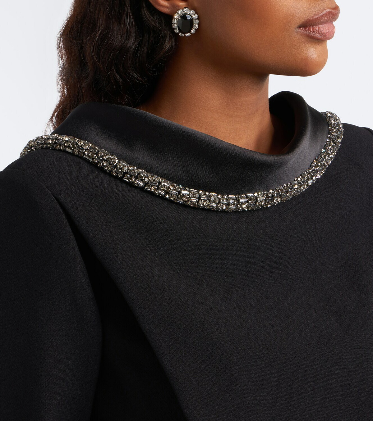 Roland Mouret Embellished crêpe gown