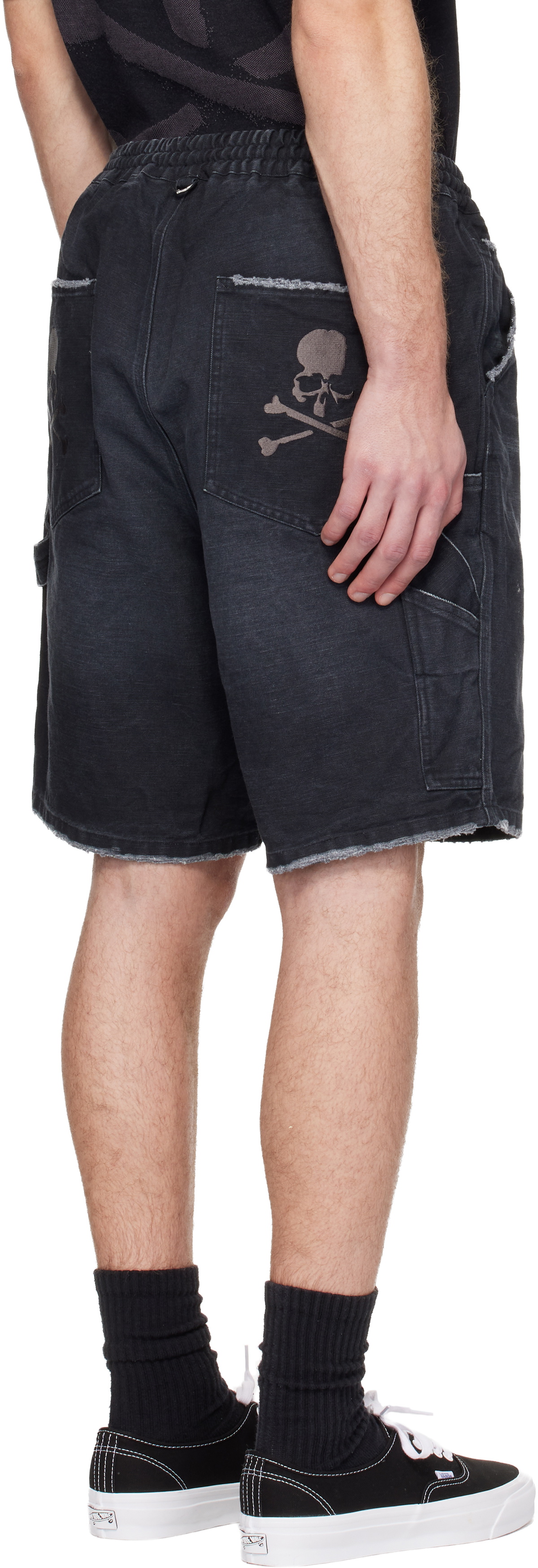 MASTERMIND WORLD Black MW Duck Painter Shorts