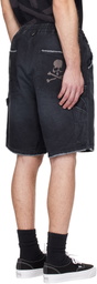 MASTERMIND WORLD Black MW Duck Painter Shorts
