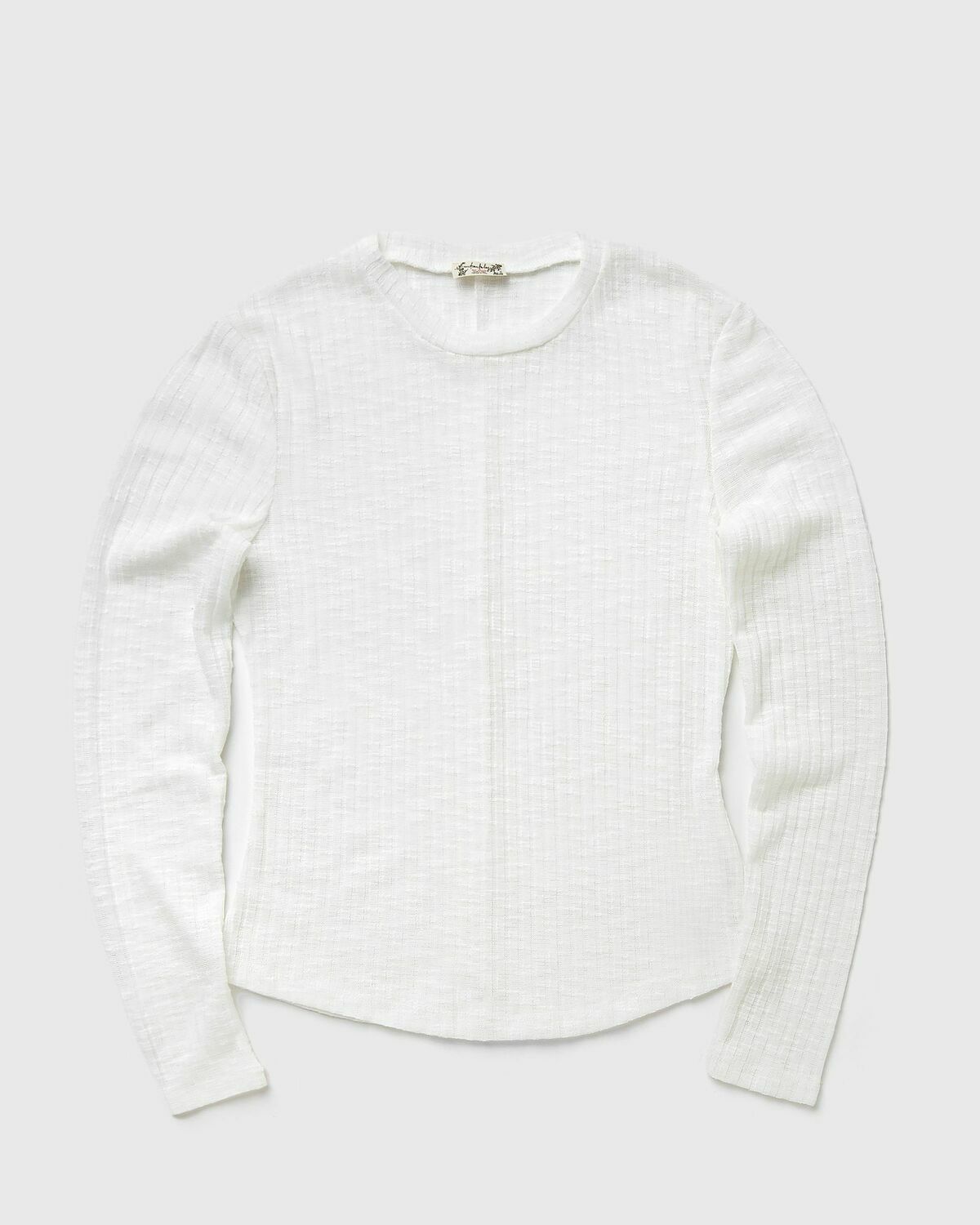 Free People AURA LAYERING TOP White Womens Longsleefe