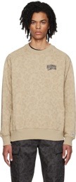 Billionaire Boys Club Beige All Over Print Sweatshirt