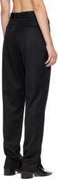 Kiko Kostadinov Black Egret Tailored Trousers
