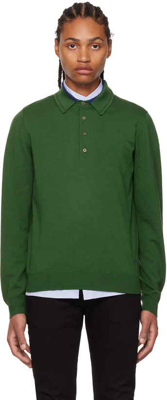 Photo: PS by Paul Smith Green Knit Polo