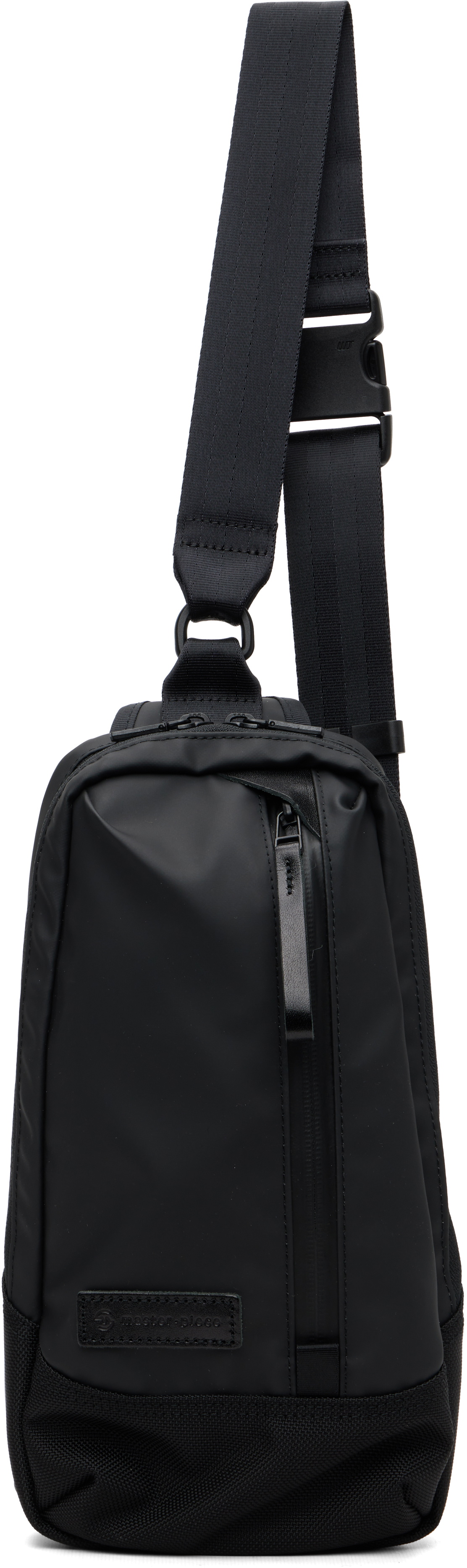 master-piece Black Slick Sling Bag