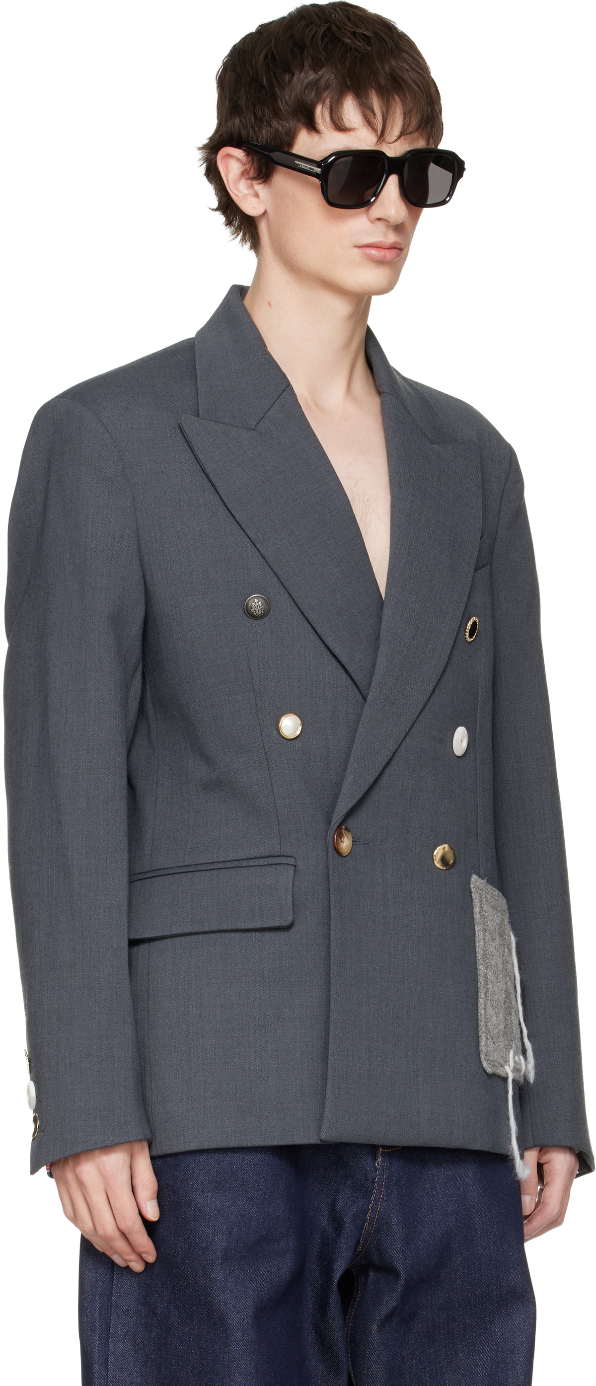 Charles Jeffrey LOVERBOY Gray Edinburgh Blazer