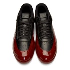 424 SSENSE Exclusive Black and Red Dipped Sneakers