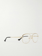 Gucci Eyewear - Aviator-Style Gold-Tone Optical Glasses