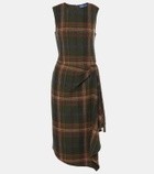 Polo Ralph Lauren Plaid wool-blend midi dress