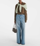 Aesther Ekme Lagune Bowling Mini suede shoulder bag