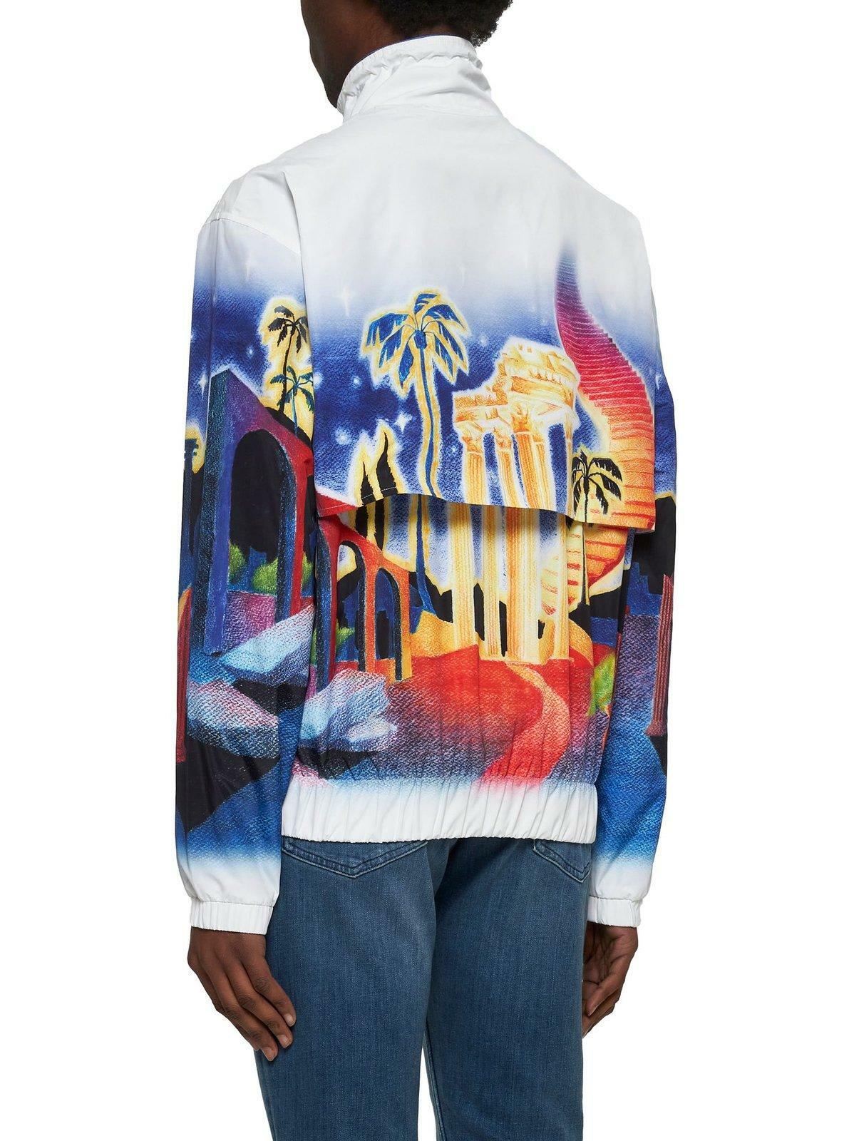 Casablanca Graphic Printed Zipped Jacket Casablanca