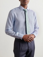 Favourbrook - Bridford Cutaway-Collar Linen Shirt - Blue