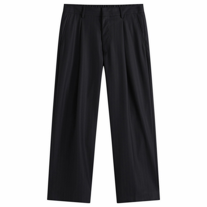 Photo: NN07 Men's Kay Pleated Trousers in Navy Stripe
