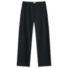 DONNI. Women's Sweater Rib Simple Pants in Jet