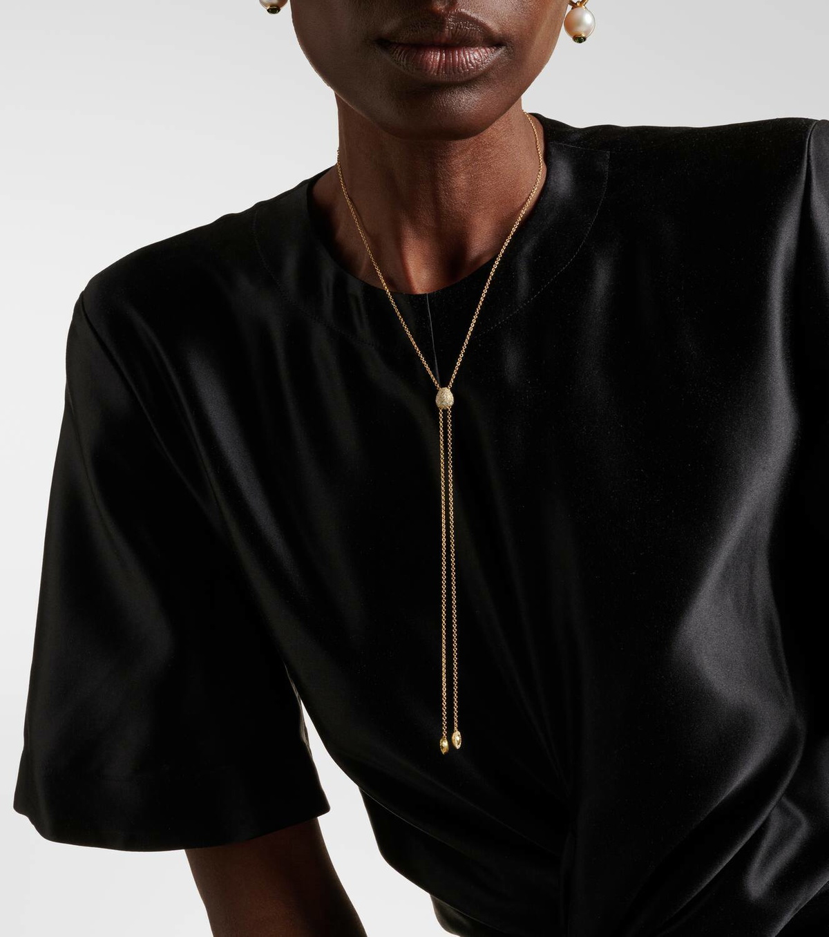 Octavia Elizabeth Diamond Coast Lariat 18kt gold necklace with diamonds