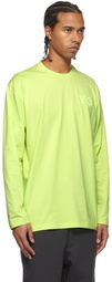 Y-3 Yellow Chest Logo Long Sleeve T-Shirt