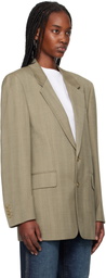 Filippa K Taupe Tailored Herringbone Blazer