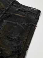 Balenciaga - Super Destroyed Wide-Leg Distressed Jeans - Black